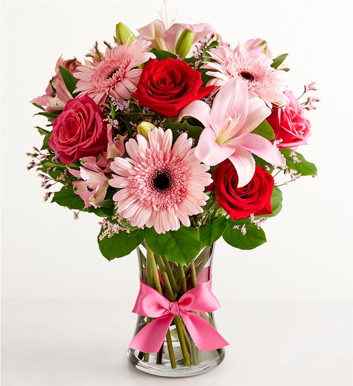 Red Rose & Daisy Love Bouquet