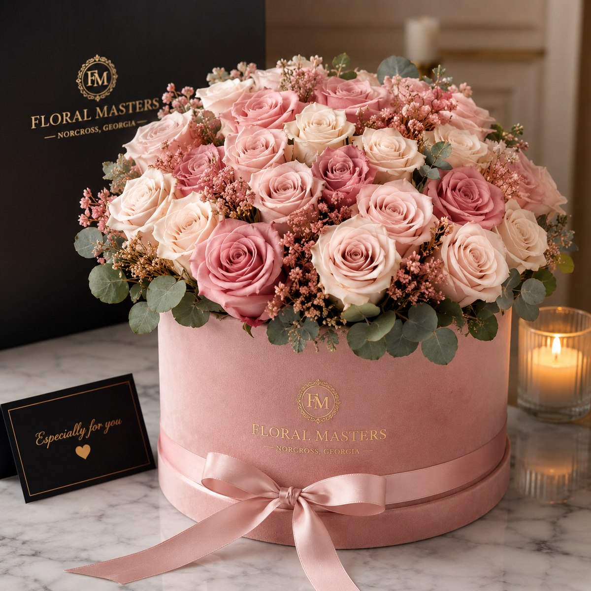 Blush Elegance Rose Box